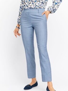 Talbots Size 18W Blue High Waist Hampshire Ankle Slacks